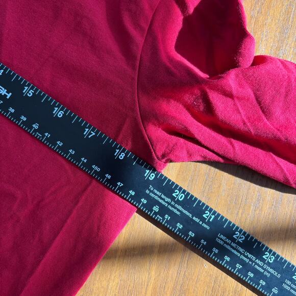 Burt's Bee Family Christmas PJ Set 2 Piece Set Red White Women's Size Medium - Picture 6 of 11